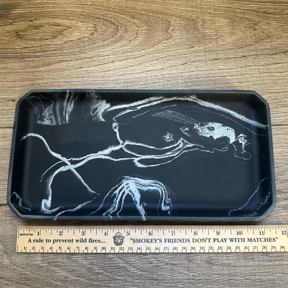 Black and White Marble Tray